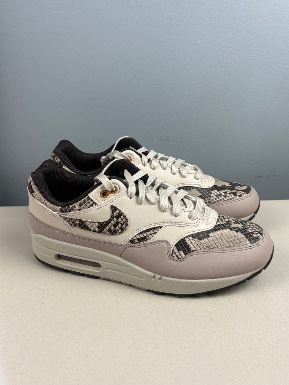 Nike Air Max 1 'Snakeskin' Sail White Grey HF5338-100 Women’s Size